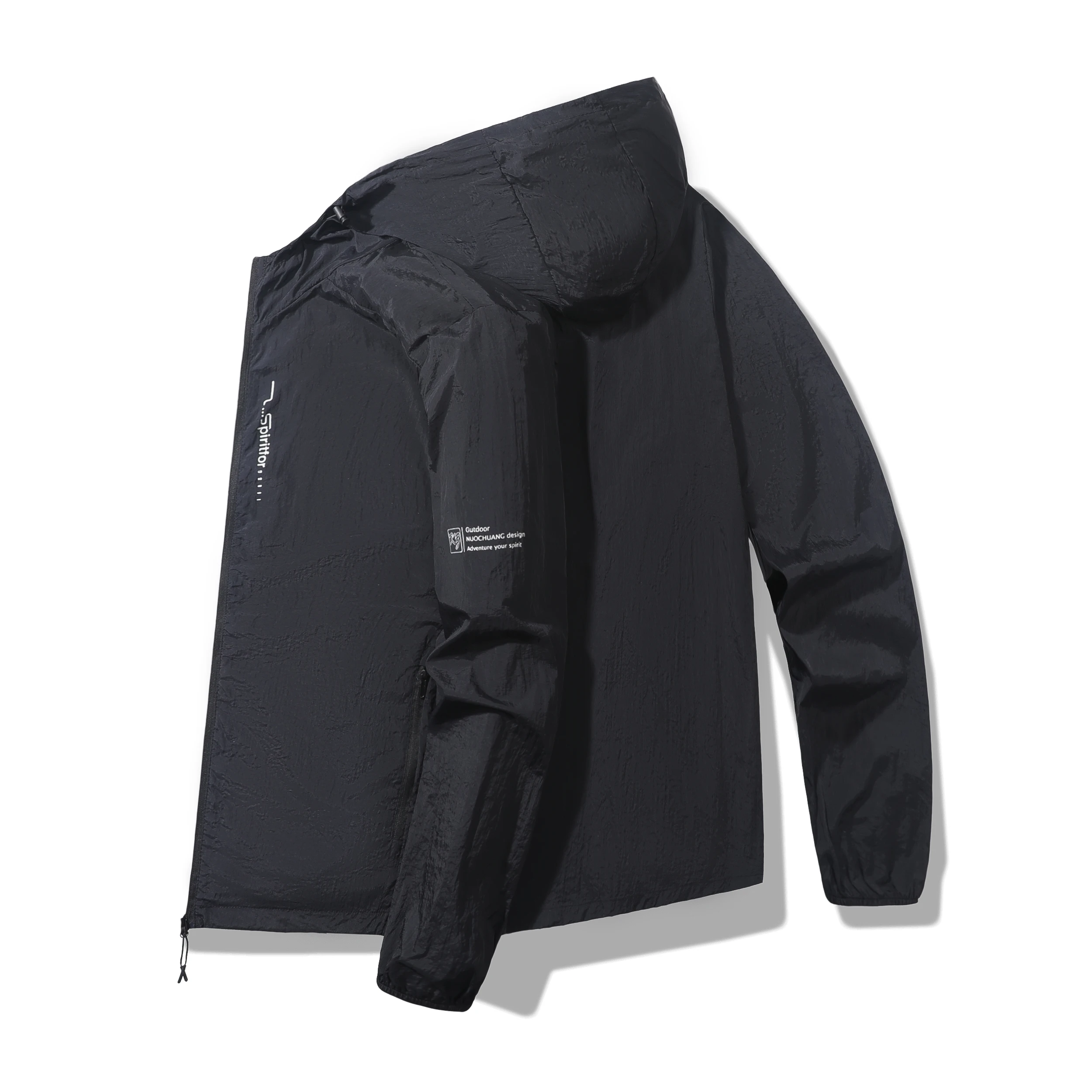 Jaqueta de sol de verão dos homens roupas de acampamento ao ar livre casaco de pele de secagem rápida esportes protetor solar ciclismo caminhadas pesca jaqueta de acampamento