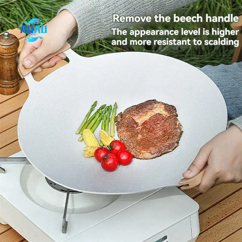 

AUAU-BBQ Grill Nonstick Griddle Pan, Binaural Design, Ideal For Outdoor Cooking, Enhanced Heat Distribution