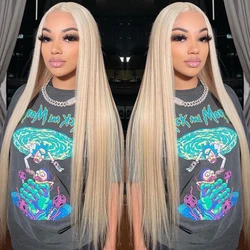 613 Hd Lace Frontal Wig 13x6 Blonde Lace Front Human Hair Wigs Brazilian Bone Straight 13X4 Transparent Lace Wigs for Women