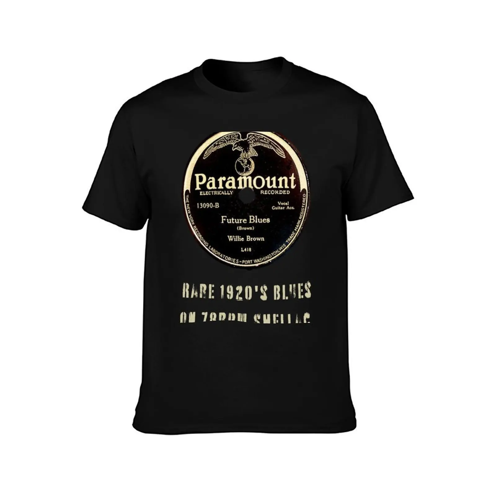 Future Blues by Willie Brown (78rpm Shellac Record) T-Shirt Plus Size Lightweight Tee Shirt T-Shirt