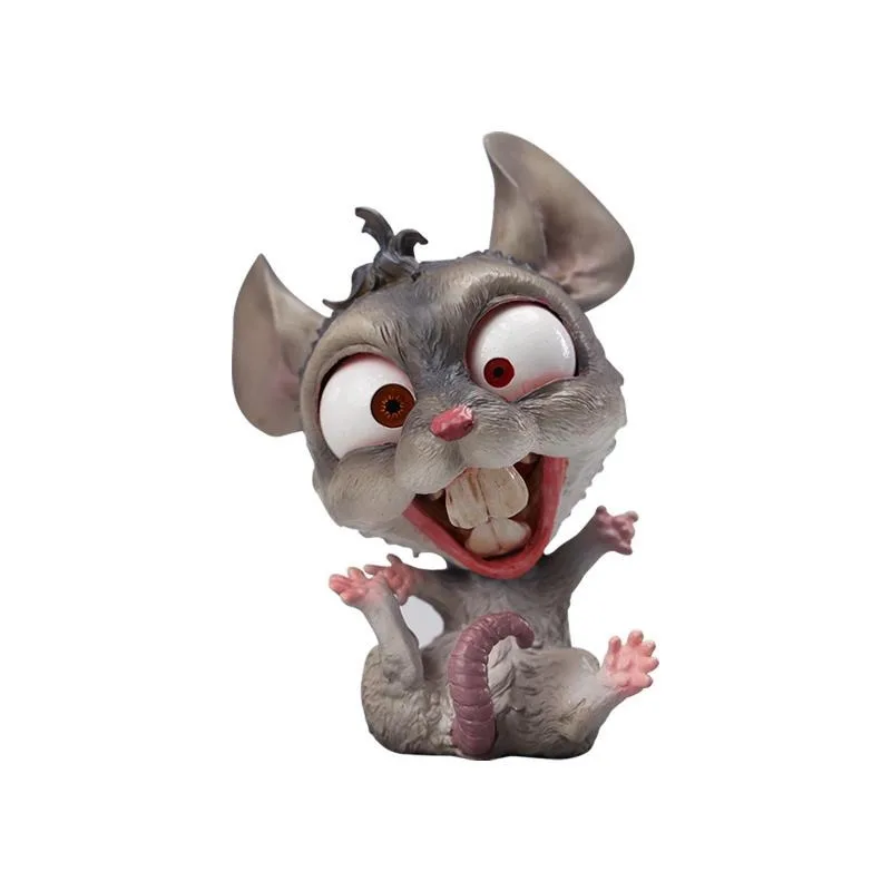 Zodiac mouse model, simulated animal zodiac figure ornament trendy toy crafts