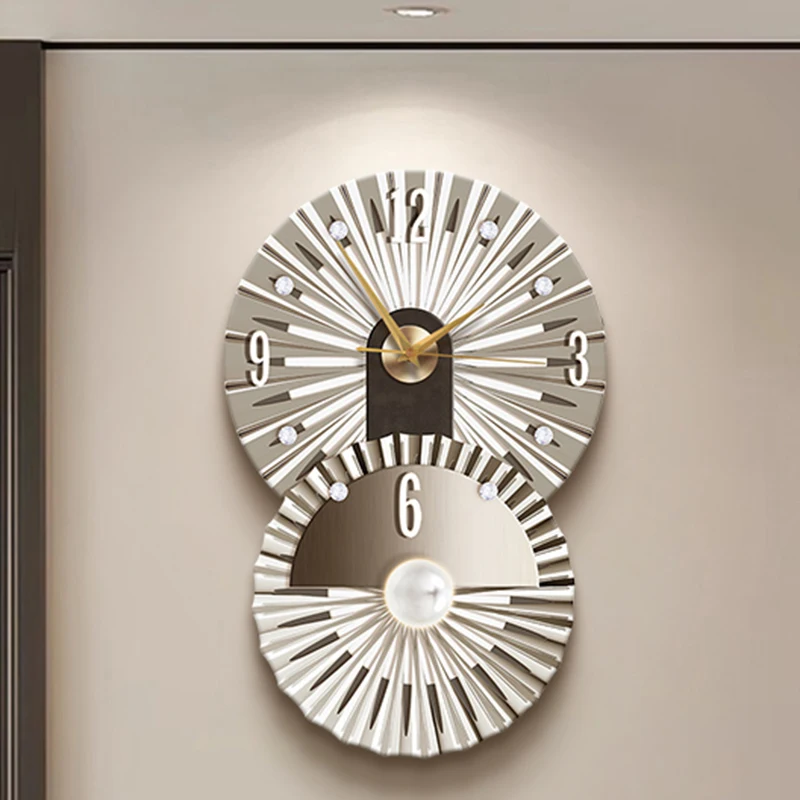Wall Clocks Simple Fashion Creative Silent Design Clock Wall Nordic Restaurant Xenomorph Relogio De Parede Home Decoration