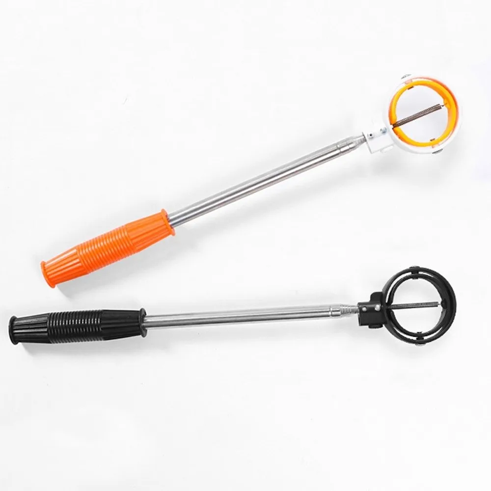 

Double Ring Telescopic Golf Ball Retriever Adjustable Non-Slip Handle Golf Ball Picker Stainless Easy Grab Ball