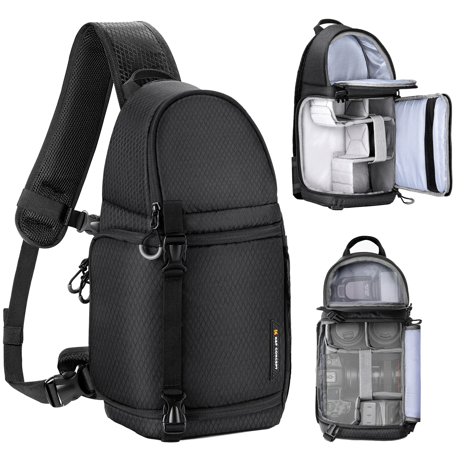 K&F CONCEPT Cameratas Fotografie Rugzak 10L Waterdichte Camera Sling Rugzak DSLR/SLR Camera Case Sony Fuji Fotografietassen