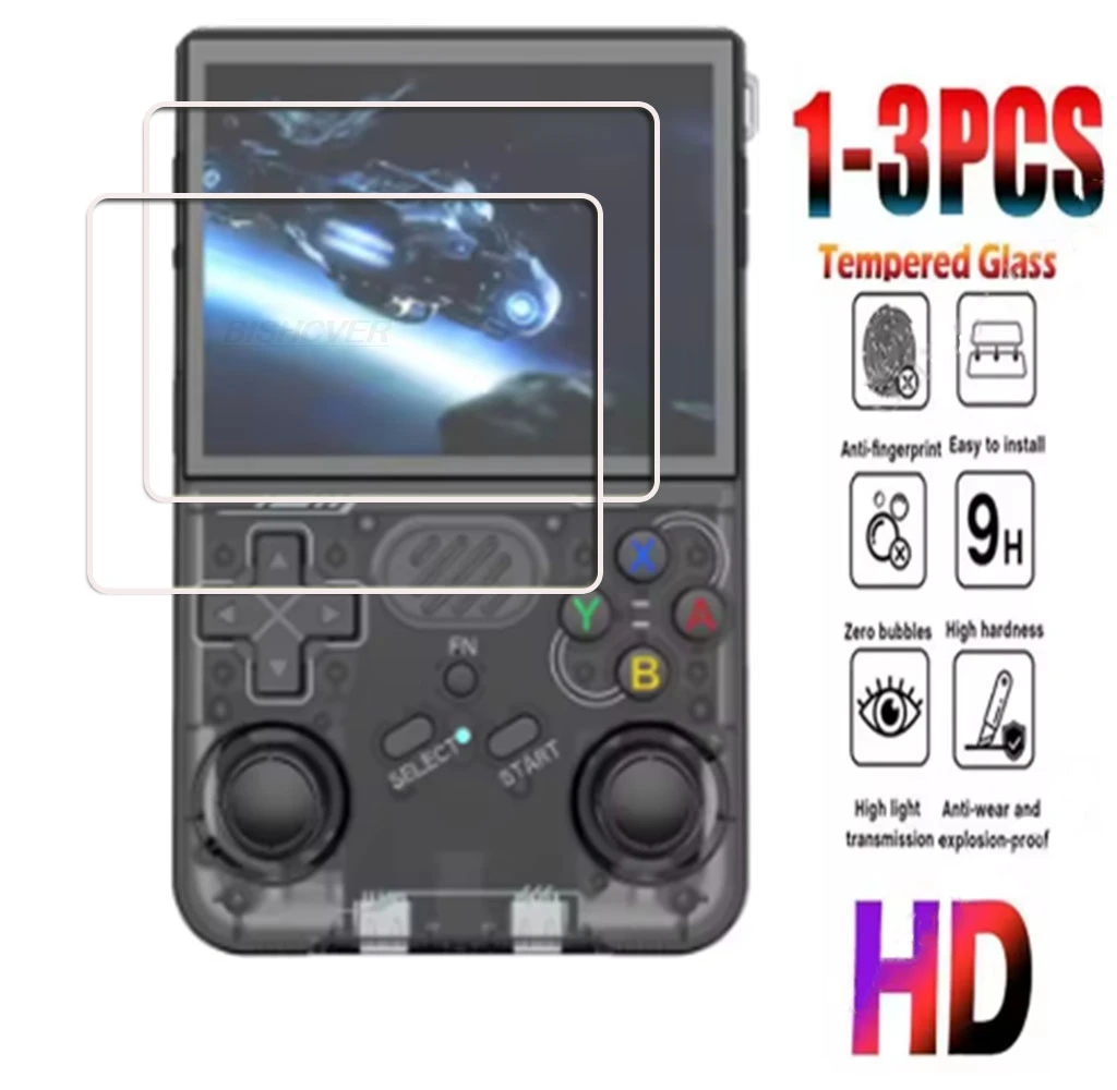 

1-3 шт., 9H HD закаленное стекло для R40S Pro R36XX R36 XX R40SPro, защитная пленка для экрана игровой консоли, защитная пленка