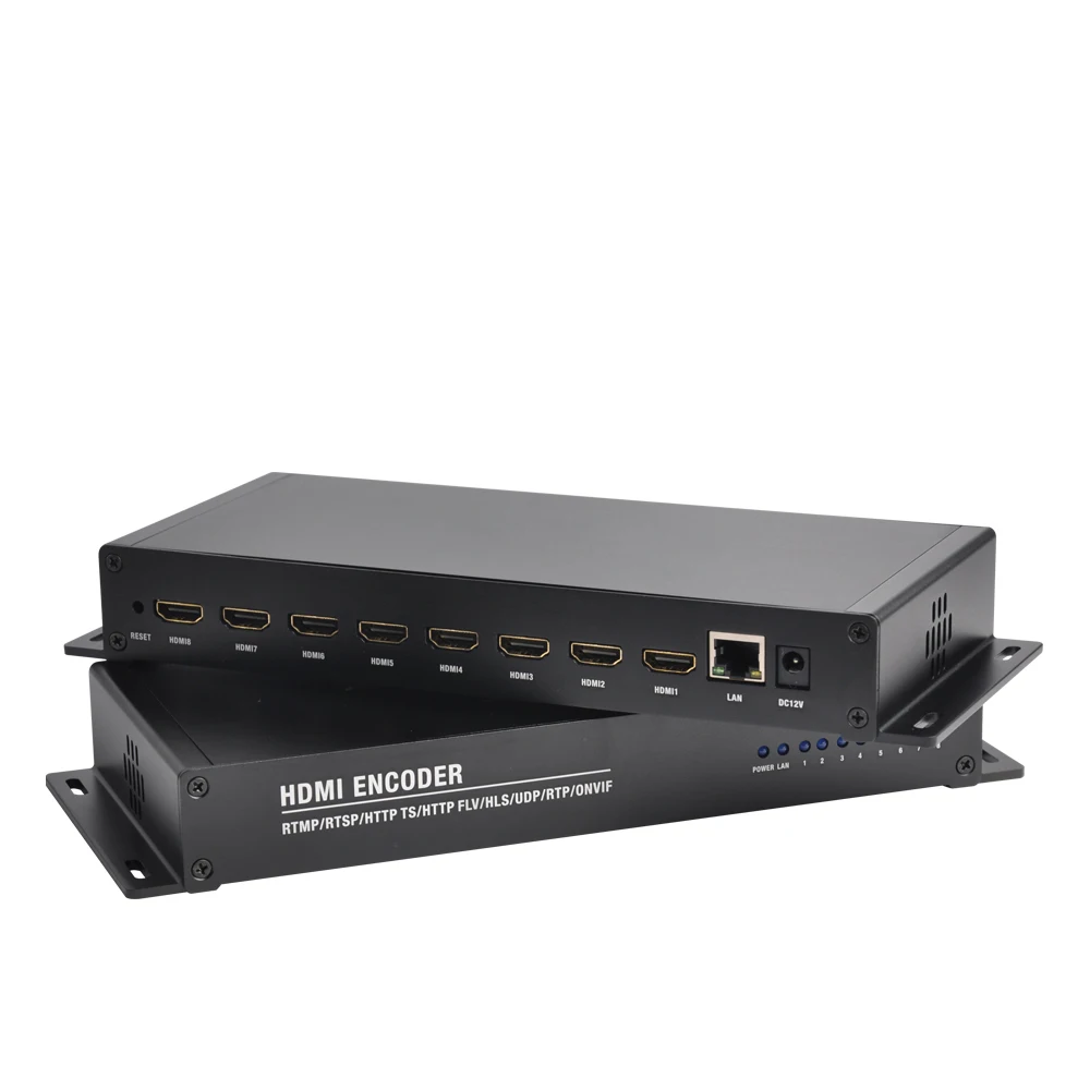 

Mini 8 in 1 Live Video Streaming H264 H265 Encoder for Radio & TV Broadcasting Equipment
