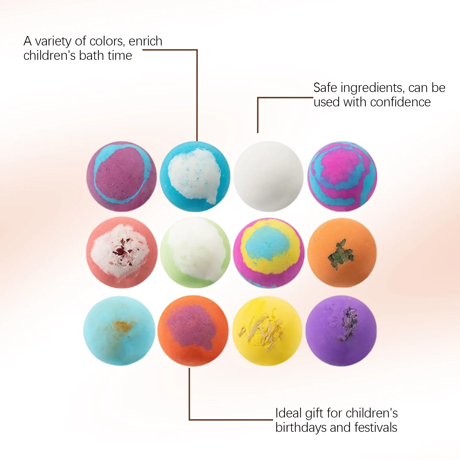 12pcs Organic Bath Bombs Set with Surprise Toys Inside Essential Oi Moisturizing Skin Care Relaxing Bathtime Gift for Boys Girls