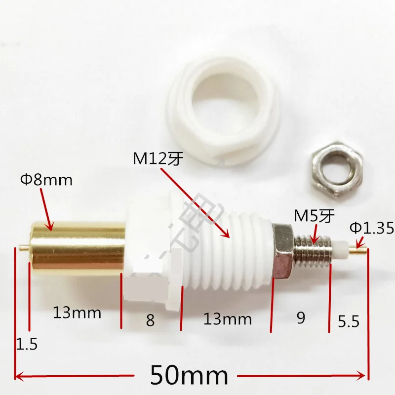 18650 gold-plated copper four-wire battery probe test stand lithium battery test thimble