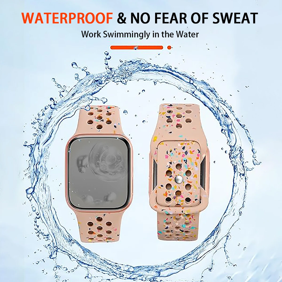 Soft Band for Apple Watch Strap Ultra 2 49mm 44mm 45mm 42mm 41mm 40mm Silicone Bracelet for Iwatch Series 9 8 7 6 SE 5 4 Correa