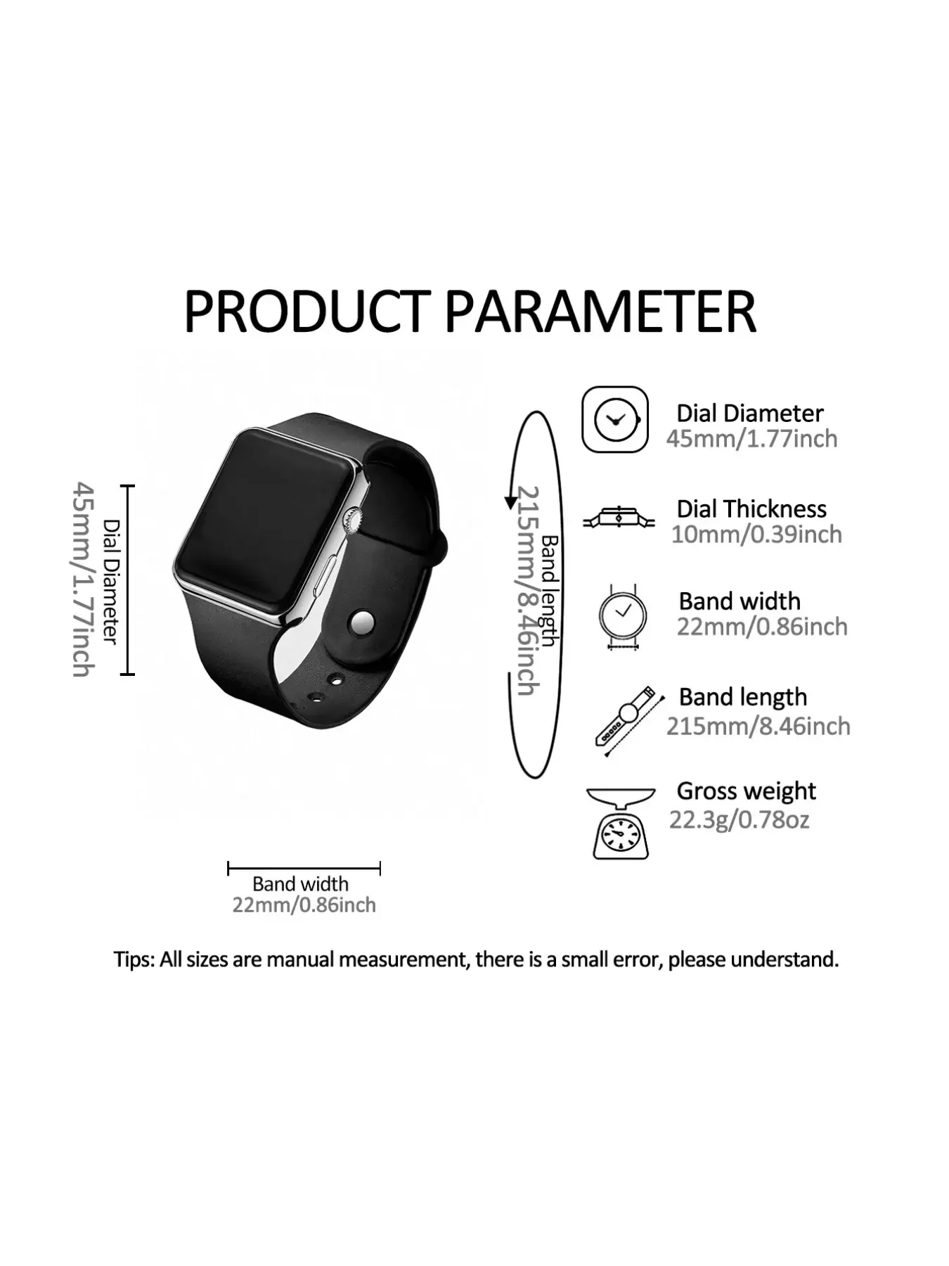 4-piece sports and leisure square simple LED electronic leisure fashion modern fashion watch couple set