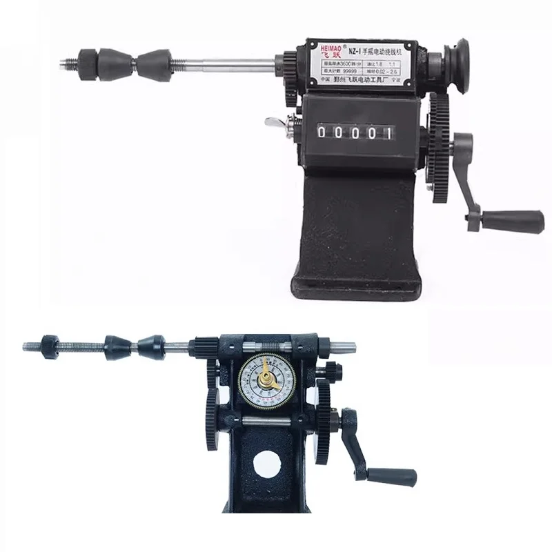 

NZ-1 NZ-5 Hand Crank Electric Winding Machine Mini Winding Machine Dial Speed Manual Iron Gear Pointer Winding Coil
