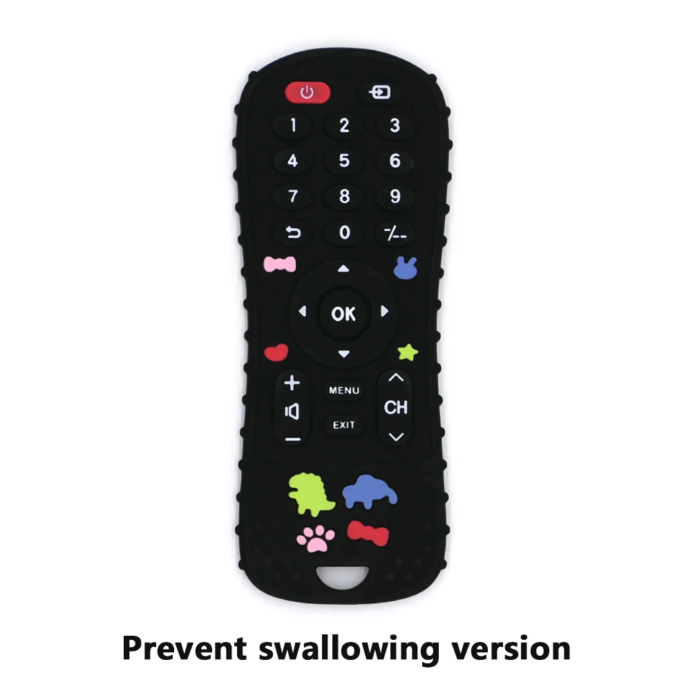 1 قطعة ألعاب الأطفال سيليكون التلفزيون التحكم عن بعد شكل عضاضة لعبة BPA الحرة سيليكون التسنين لعبة مضغة ملحقات الطفل الحسية