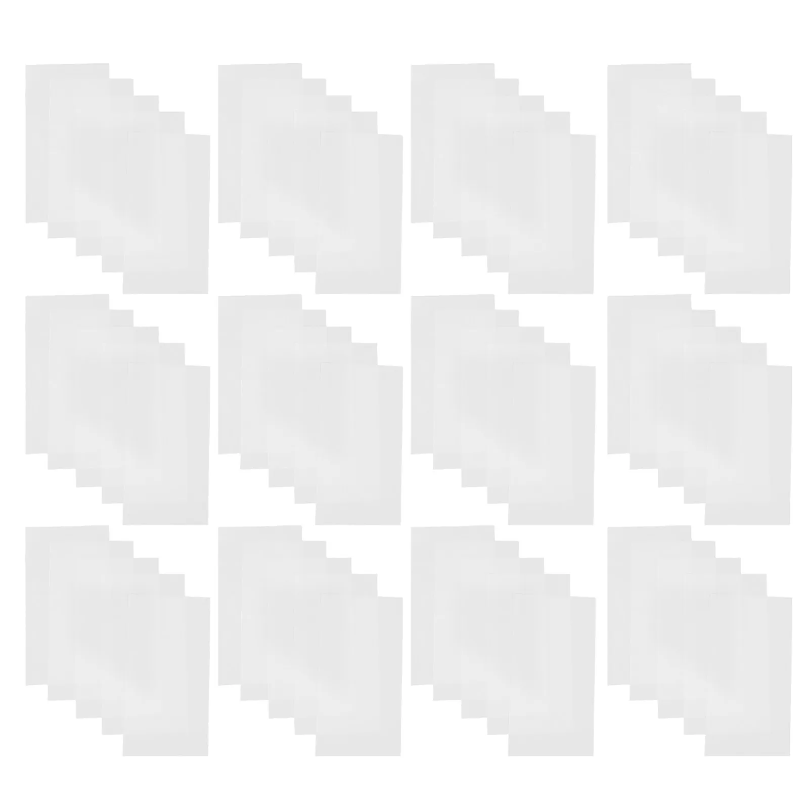 200Pcs Packaging Bags Frosted Matte Flat Semi-Transparent Clear Storage Pouches Tempered Glass Film Phone Screen Protector Small