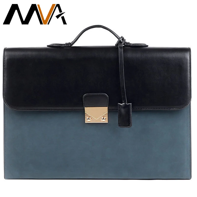 

MVA PU Briefcase Laptop Bag 14" Bolsa Feminina Sacoche Homme Maletin Sac De Ombro Executiva Ordinateur Masculina Aktetas Mannen