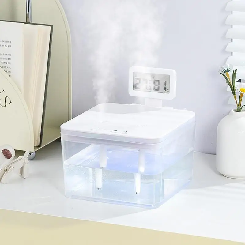 A0NC 4L Công suất lớn Máy tạo độ ẩm gấp đôi Độ ẩm cho thấy Phòng ngủ Hiển thị phòng ngủ