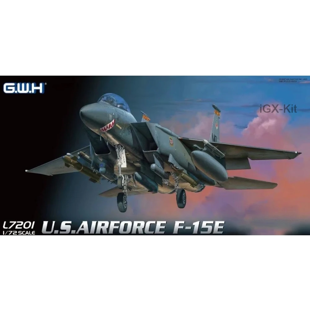 GWH  L7201  1/72 Scale US F15 F-15E Strike Eagle Attack Fighter Jet Aircraft Hobby Craft Toy Plastic Model Building Kit