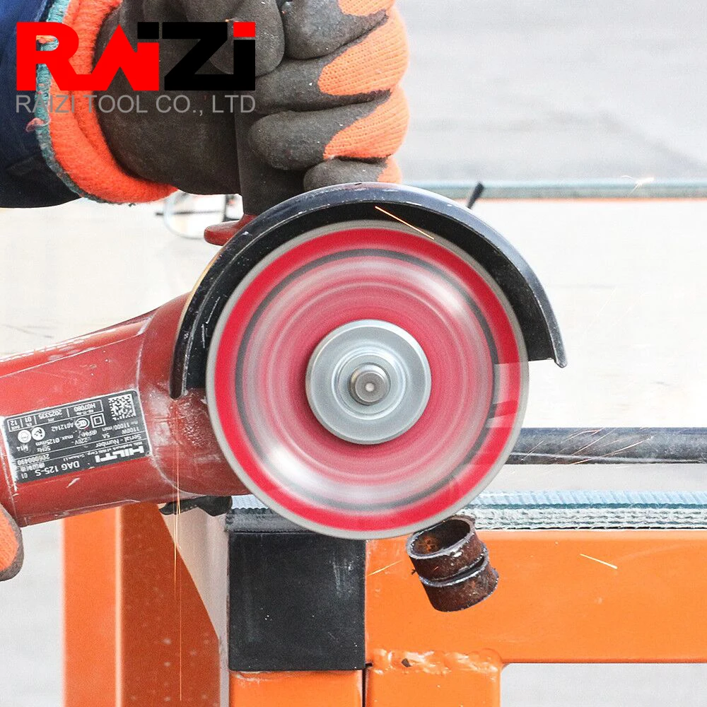 Raizi 75/115/125 MM Diamond Cutting Wheel For Metal Cut Off Wheel On Rebar Steel Iron INOX Diamond Metal Cut Disc Blade