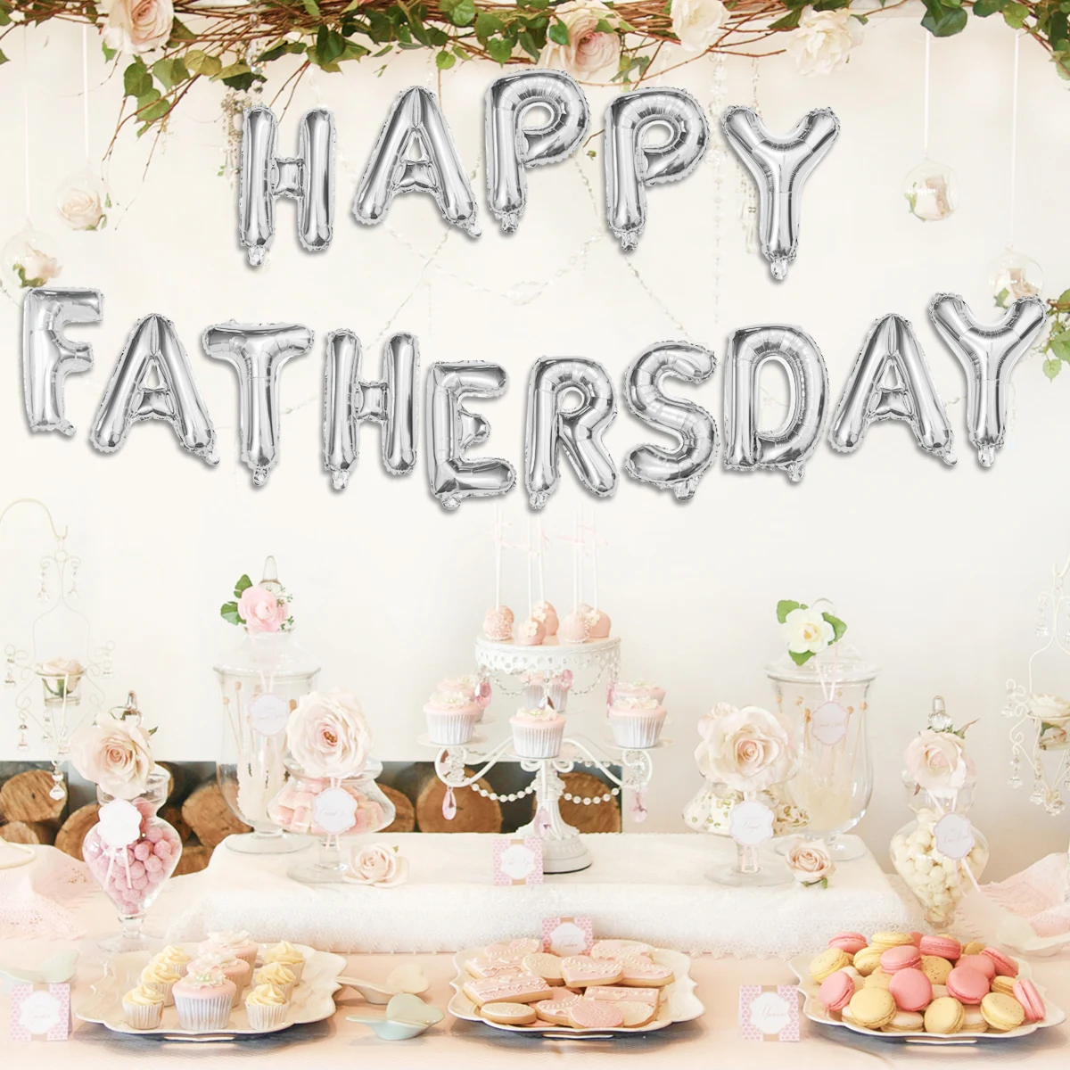 

Father'S Day Balloons Set Foil Party Decorations 16 Inch Silver Balloons Decor Party Supplies For Birthday Celebration