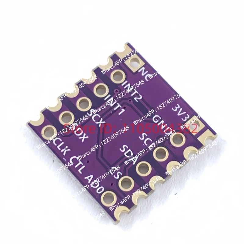 The six-axis sensor ICM45686 module with an external crystal oscillator supports SPI/IIC and is compatible with SlimeVR