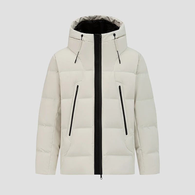 High-quality, fashionable, casual and stylish outdoor down jackets with hats and thickened coats for couples