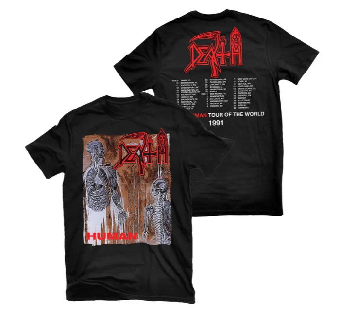 تي شيرت رياضي عصري بأكمام قصيرة مطبوع عليه فرقة الموت الجديدة لعام 2026، عصري ومسامي للارتداء اليومي