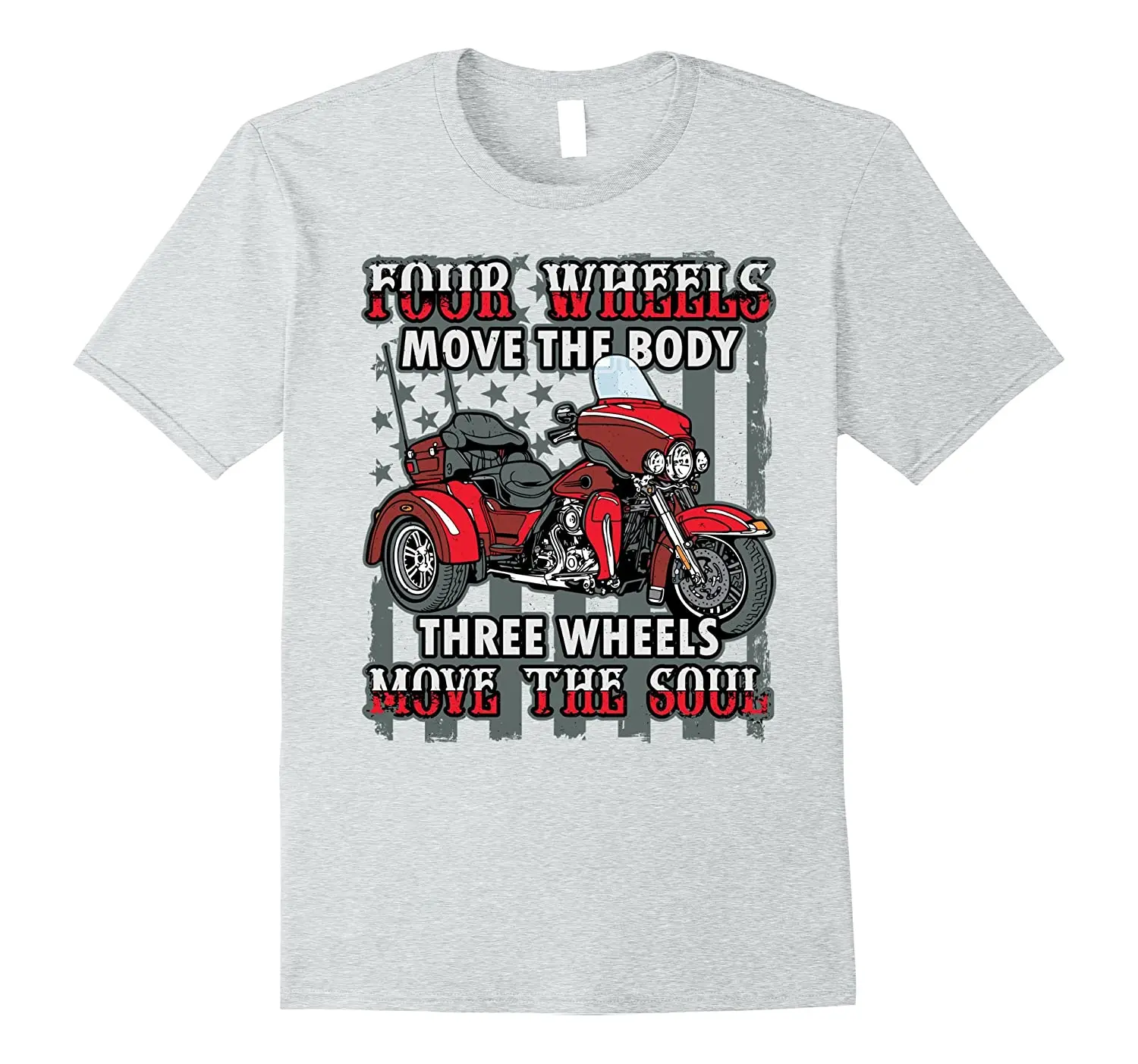 

Motorcycle Trike Three Wheels Move The Soul Biker T-Shirt. Summer Cotton Short Sleeve O-Neck Mens T Shirt New S-3XL