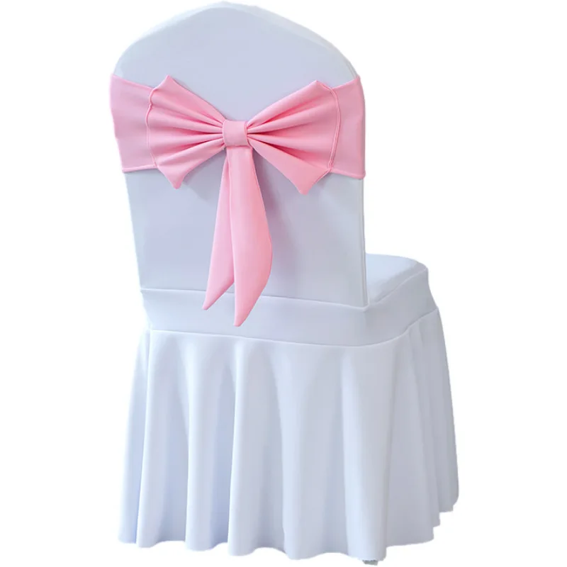 Faixa de cadeira de alta qualidade em elastano, adequada para todas as cadeiras, com nó decorativo pronto, ideal para decoração de casamento e eventos