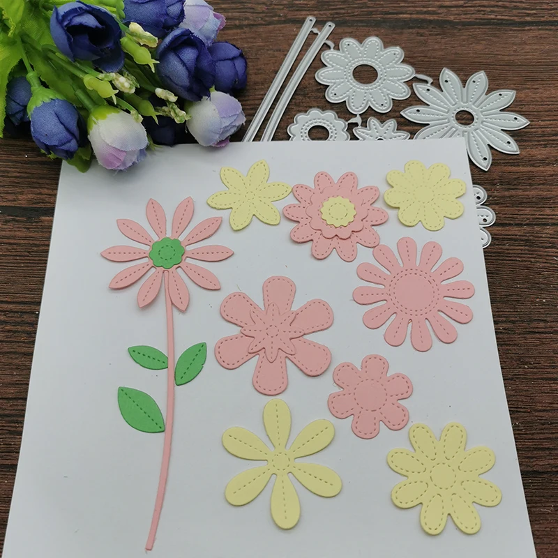 Flower and Tree leaves Metal Cutting Dies Stencils For DIY Scrapbooking Decorative Embossing Handcraft Template