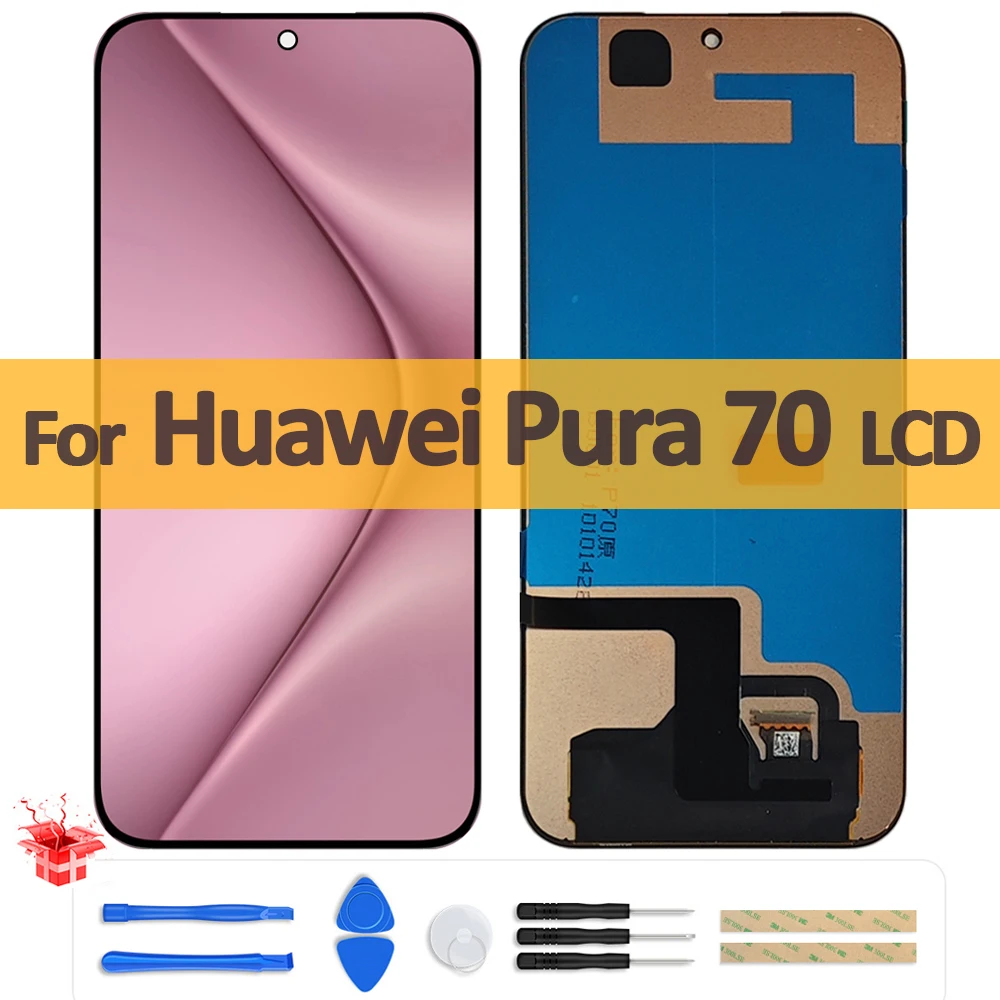 

Оригинальный ЖК-дисплей 6,6 дюйма для Huawei Pura 70, ЖК-дисплей ADY-LX9 ADY-AL00, дигитайзер сенсорного экрана в сборе для Huawei Pura70, замена ЖК-дисплея