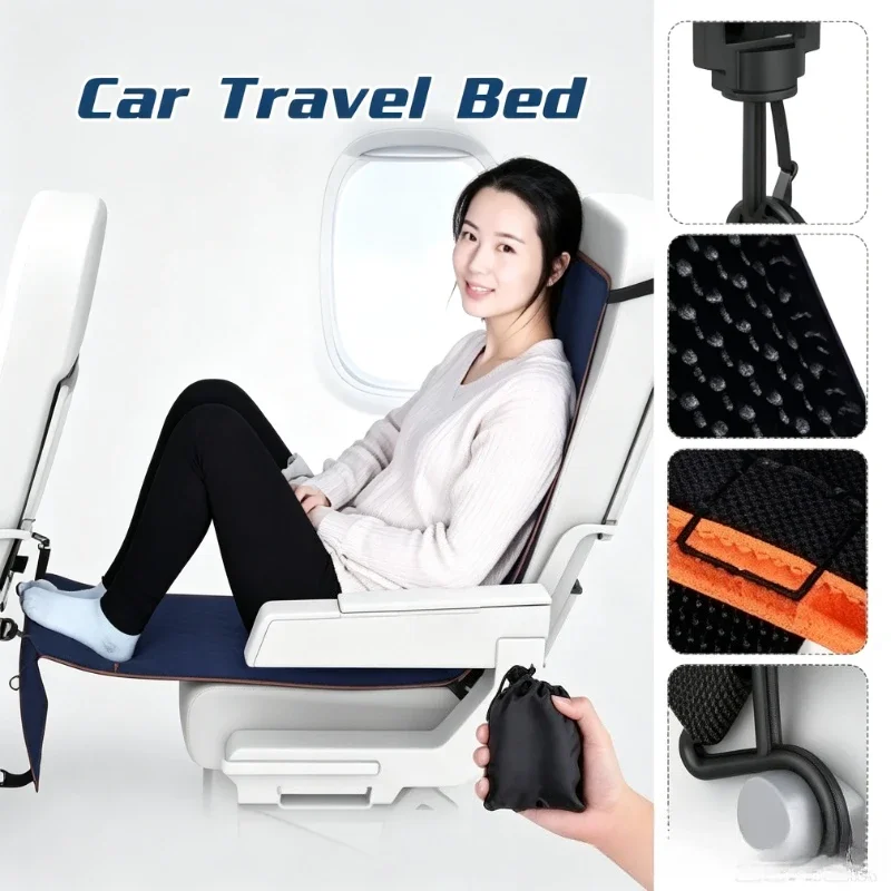 Footrest Hammock Travel Foot Hanger for Adults Baby Sleeping Bed in Airplane Train Bus Car Travelers Hammocks Rests Feet Legs