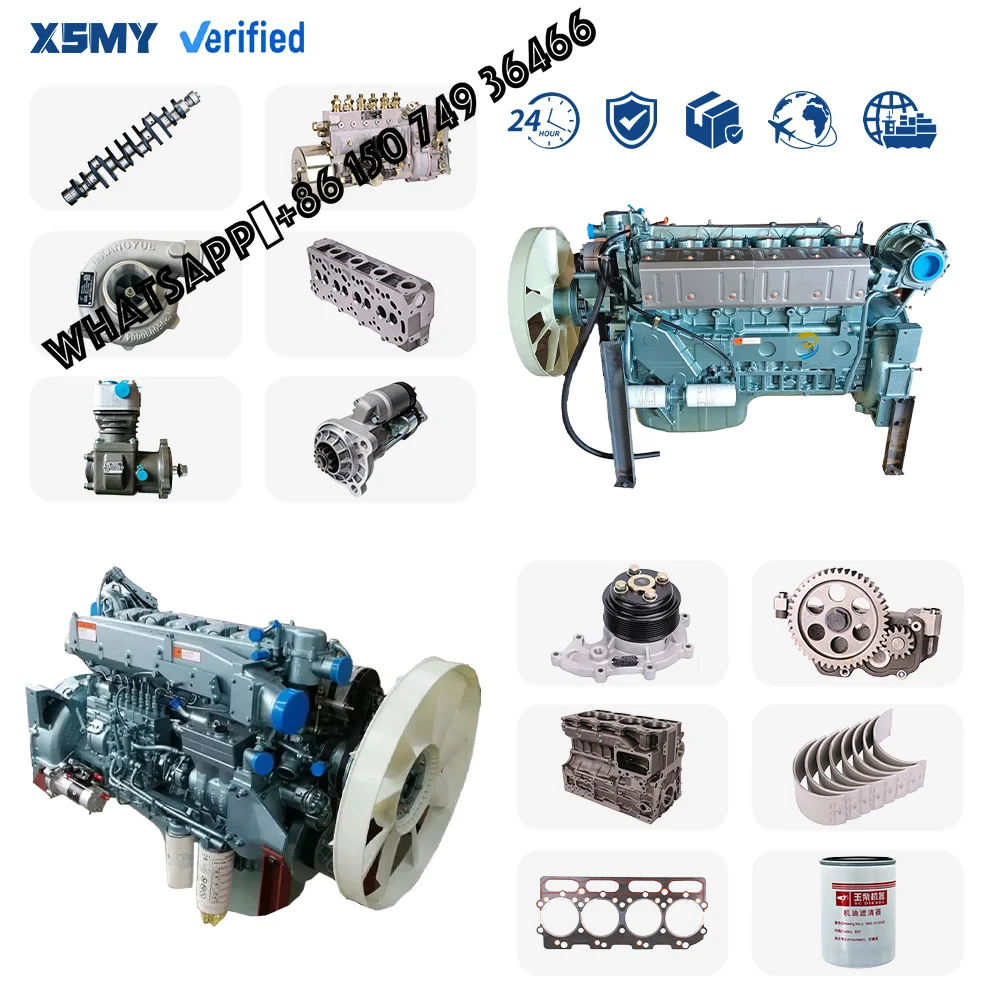 Sinotruk Howo New CNG Engine T12 340 371 380 420HP Natural Gas Engine for Howo Truck Parts Howo Truck Engine