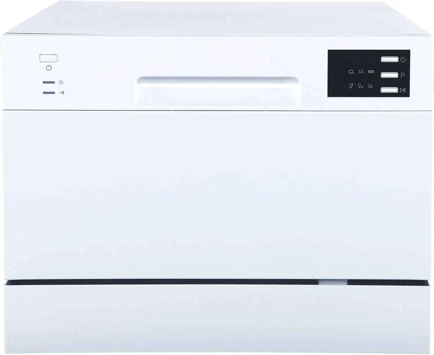 SD-2225DW Compact Countertop Dishwasher/Delay Start-Energy Star Portable Dishwasher with Stainless Steel Interior White