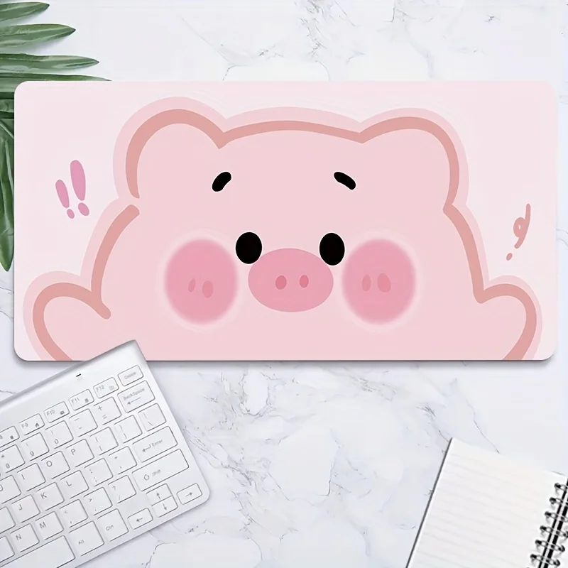 Tappetino per mouse in gomma antiscivolo grande anime da 1 pezzo: lavabile, bordi cuciti, superficie liscia per giochi e uso in ufficio, regalo perfetto per