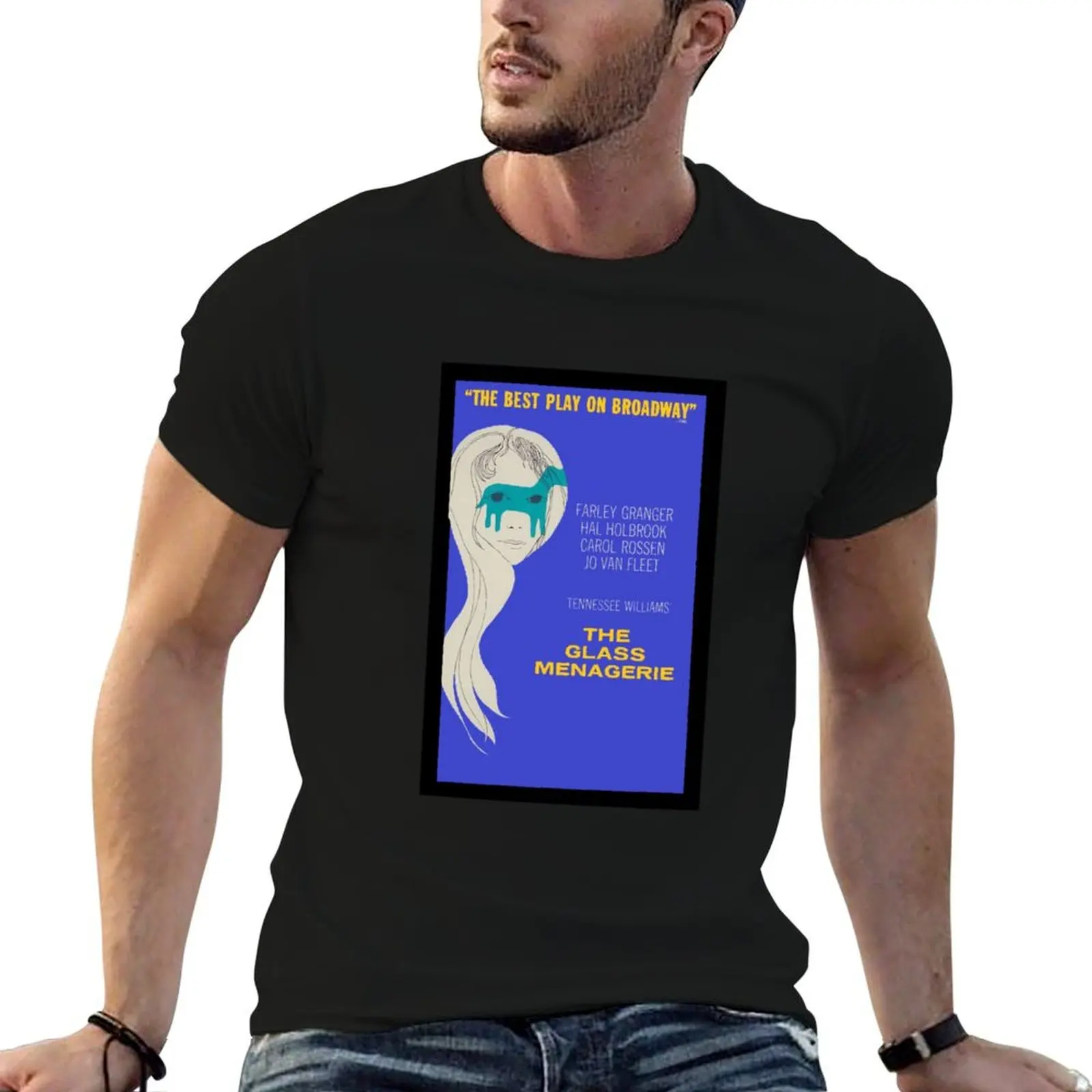 The Glass Menagerie 1960's revival poster T-Shirt Casual Light Summer Short Sleeve Top