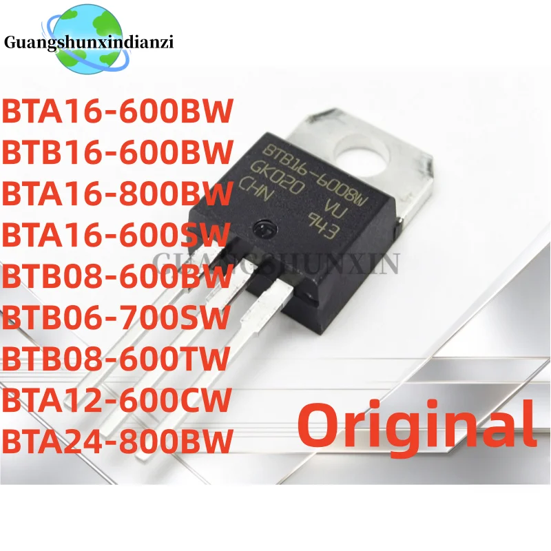 10Pcs Original BTA16-600BW BTB16-600BW BTA16-800BW BTB08-600BW BTB06-700SW BTB08-600TW BTA12-600CW BTA24-800BW BTA16-600SW