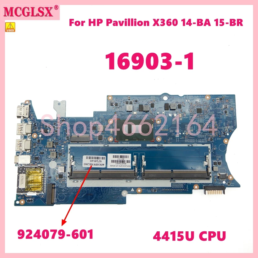 

16903-1 With 4415U CPU Notebook Mainboard For HP Pavillion X360 14-BA 15-BR 924079-601 448.0C209.0011 Laptop Motherboard