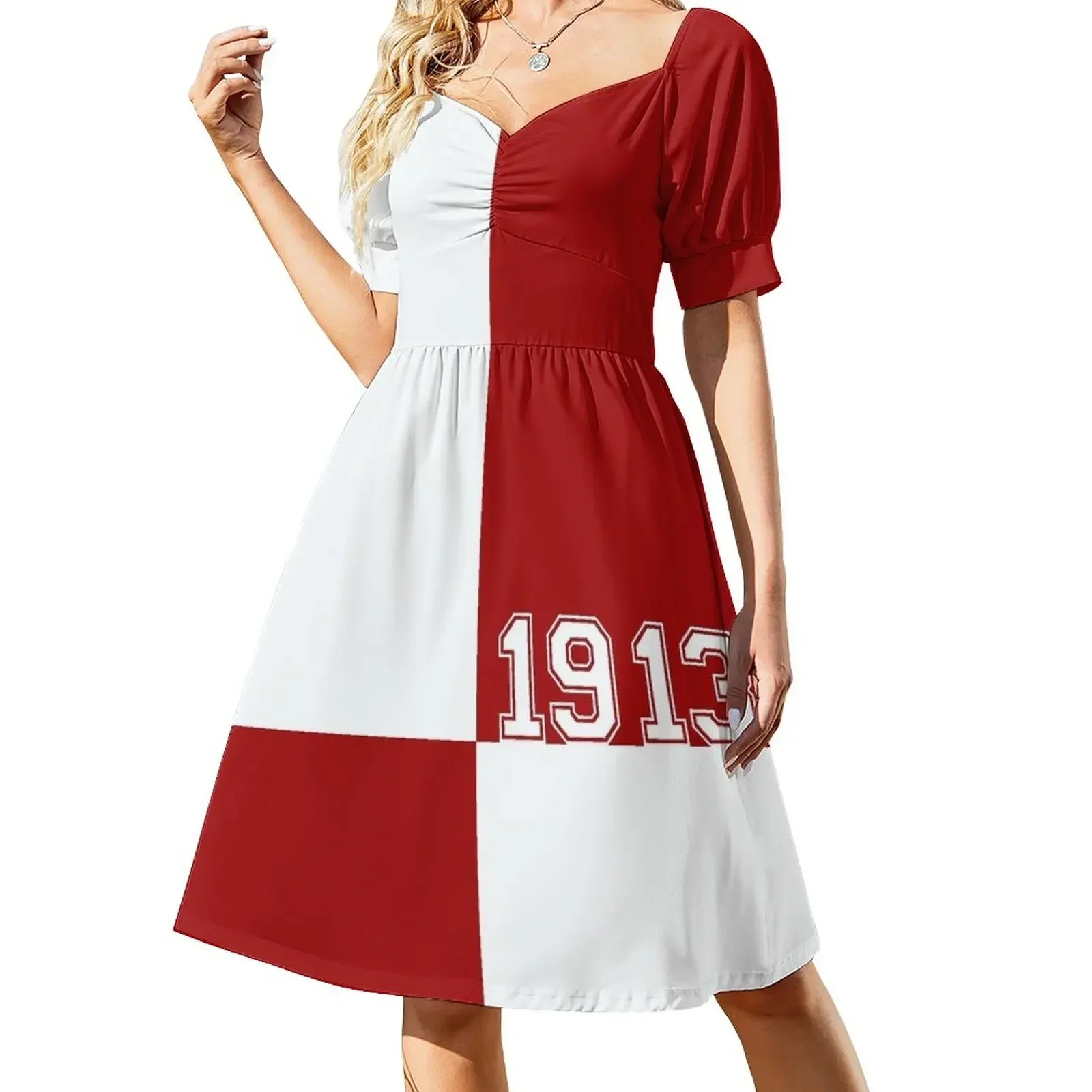 

The Crimson Block by HeavenNezCree Short-Sleeved Dress luxury dresses dresses summer Dress