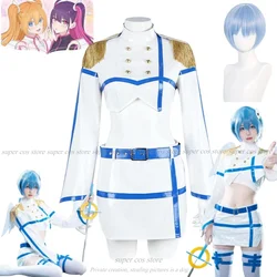 Nociel Nonoa Cosplay Anime 2.5 Dimensional Seduction Costume Nokieru Sexy Uniform SKIRTS Wig Wing Prop Party Outfit for Woman