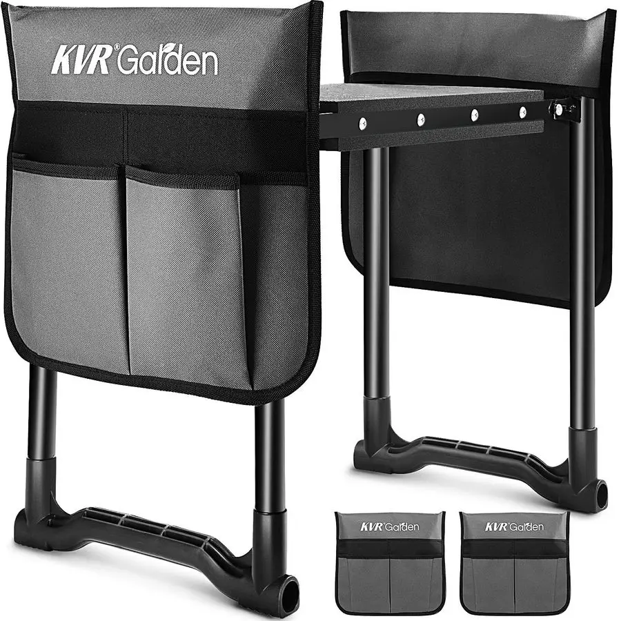 

Garden Kneeler Seat Heavy Duty, Upgraded Garden Bench Widened 10.2, AntiRust amp AntiWear, Foldable Gardening Stool Prevents Bac