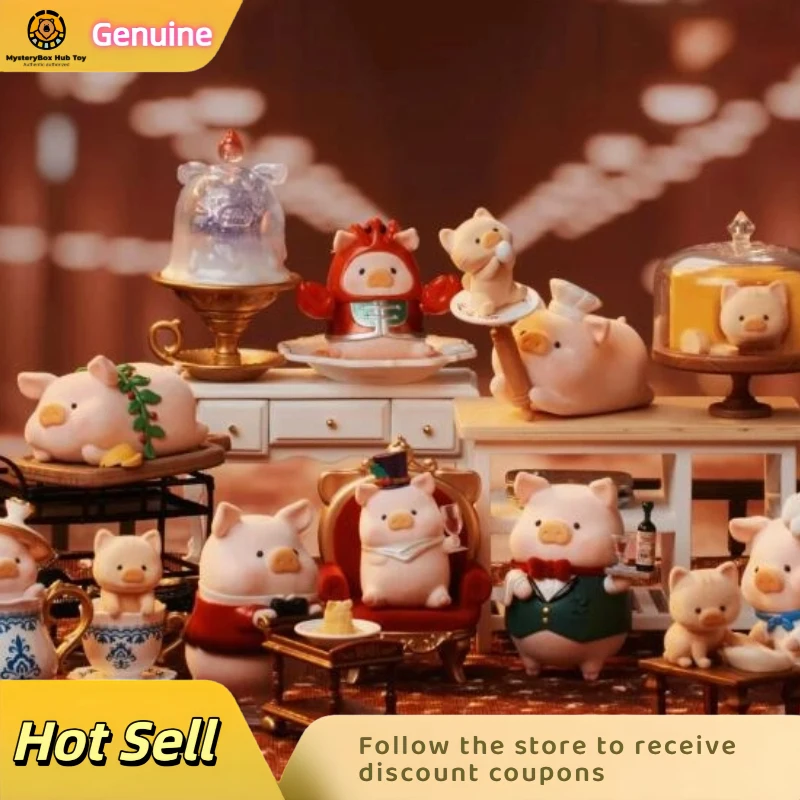 

Подлинная серия Lulu Pig с пятью звездами для ресторана, слепая коробка Kawaii Piggy, анимация, трендовое украшение для столешницы, сюрприз, подарки на день рождения