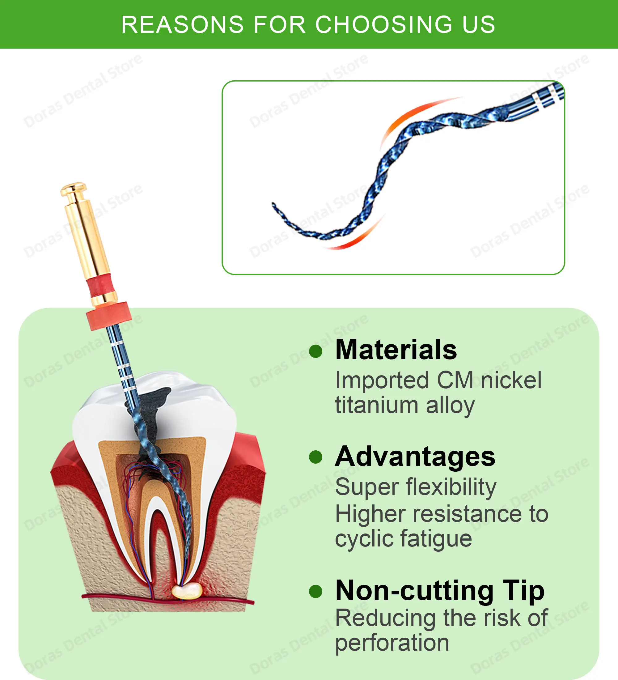 Dental Super Files Blue Rotary File Nickel Titanium Metal Root Canal File Endodontic Equipment 21/25/31mm S1/S2/F1/F2/F3/F4/F5