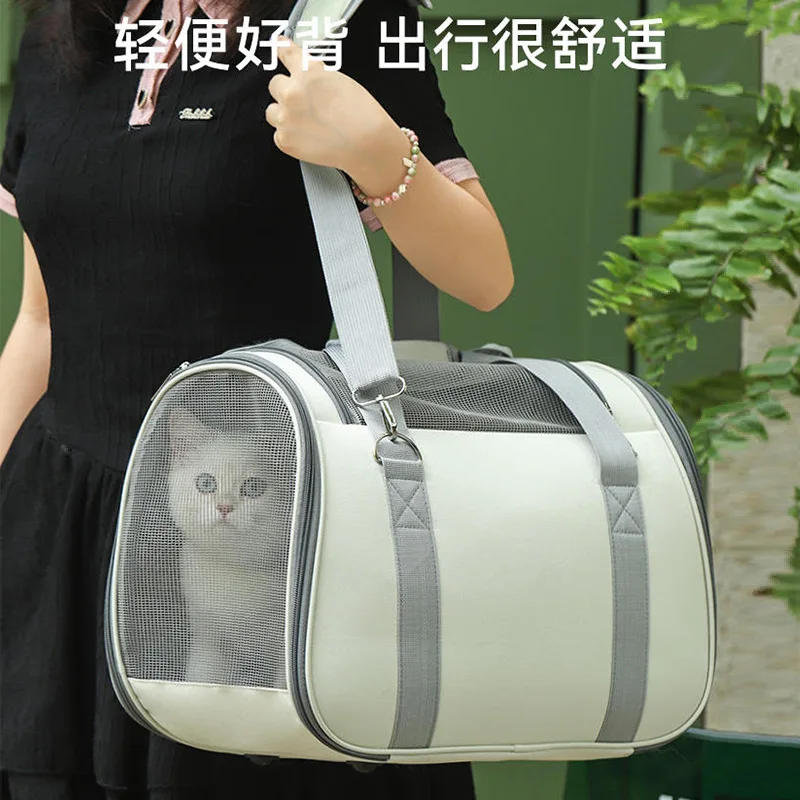 

Cat bag out portable backpack cat dog cat pet carry breathable anti-stress portable messenger case