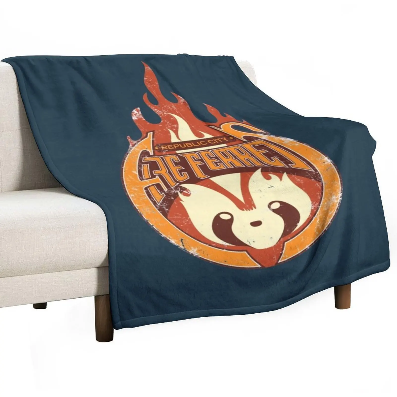 VintageRepublic City Fire Ferrets Throw Blanket Flannel christmas gifts Blankets For Bed Summer Blankets