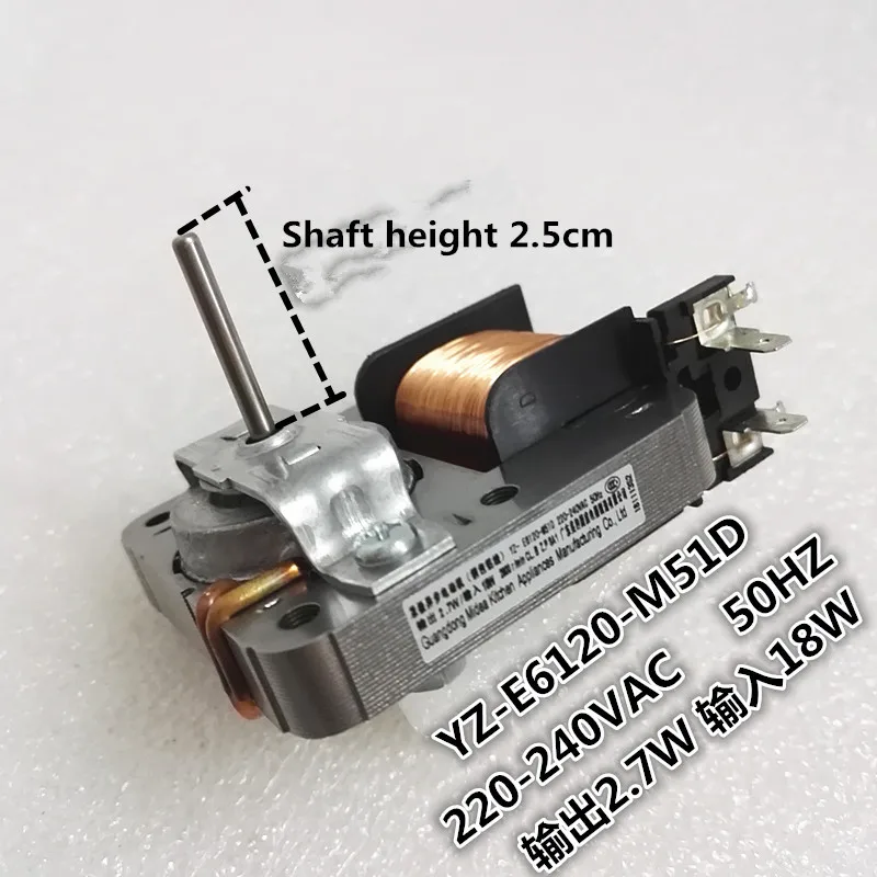 

For original 1pcs microwave oven fan cooling fan motor compatible model MDT-10CEF YZ-E6120-M51D YZ-E6120-W51D 220-240V 18W