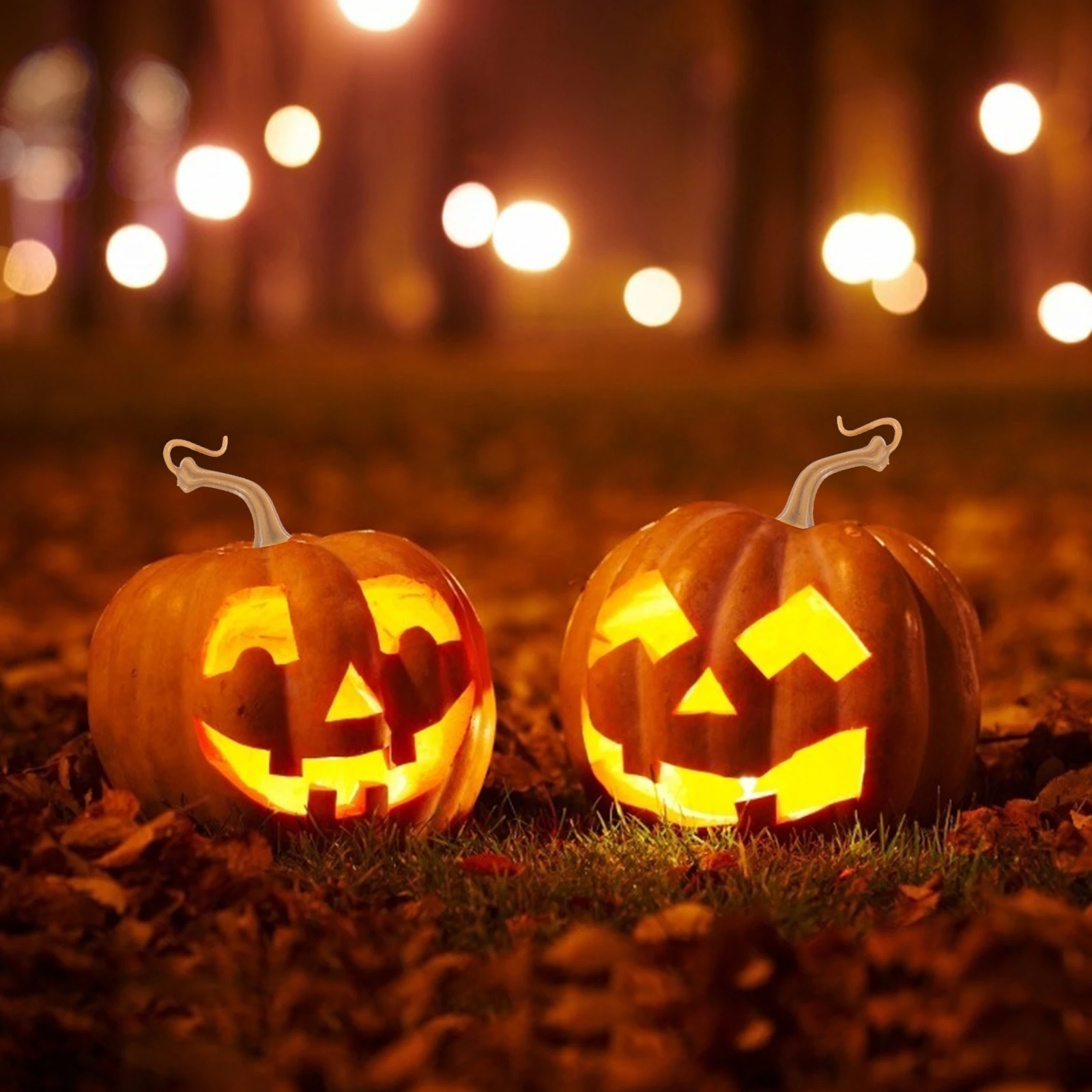 

40pcs Pumpkin Decoration Accessories Plastic Handle Craft Festival Harvest Decor Easy Install Foam Pumpkin Stem