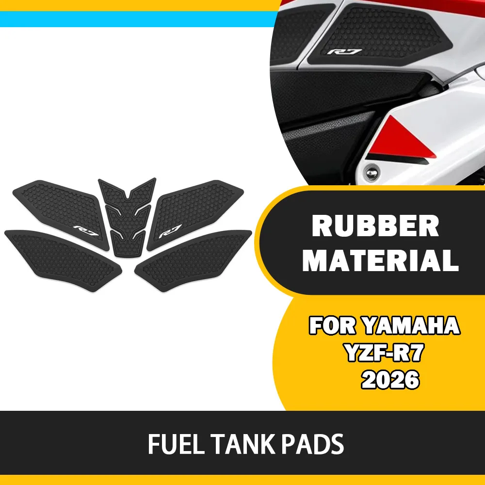 For Yamaha YZF-R7 YZF R7 YZFR7 2026 Motorcycle modify Anti-slip Tank Pads Fuel Gas Knee Grip Traction Pads Protection Sticker