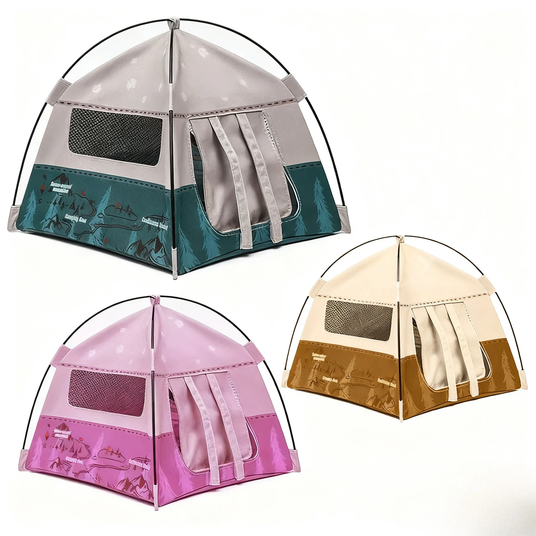 Voor 10/15/17Cm Labubu Pop Speelset Mini Outdoor Camping Tent Simulatie Model Adventure Gear Ropa labubu Pop Accessoires Gift