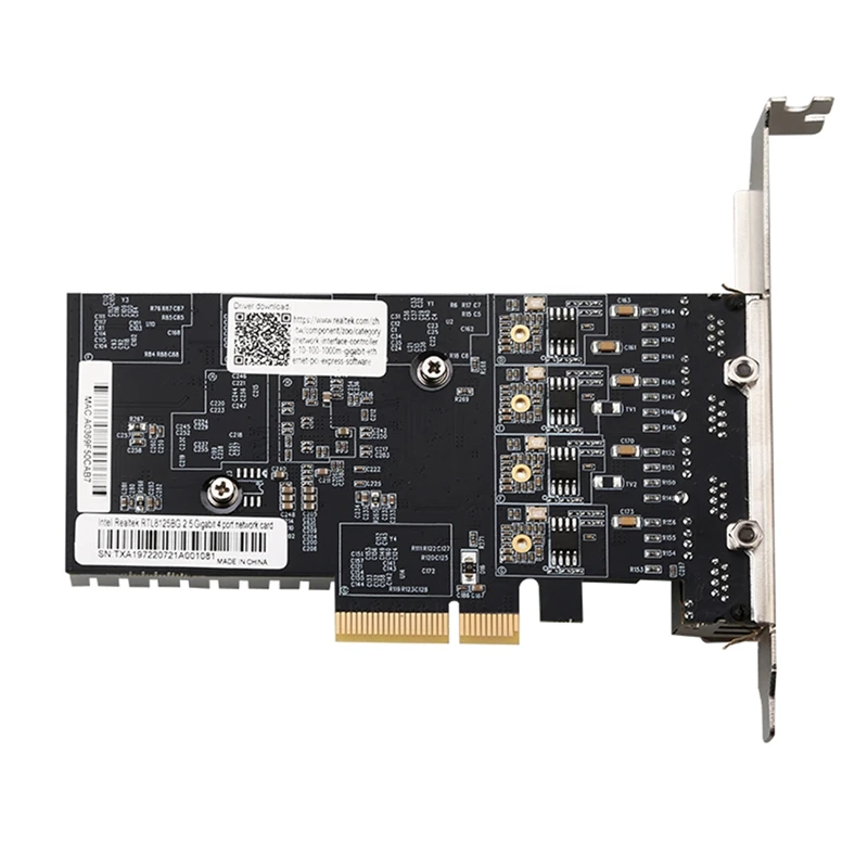 High Quality PCIE Gigabit Network Card 4 Port 2.5Gbps Ethernet Network Card Adapter