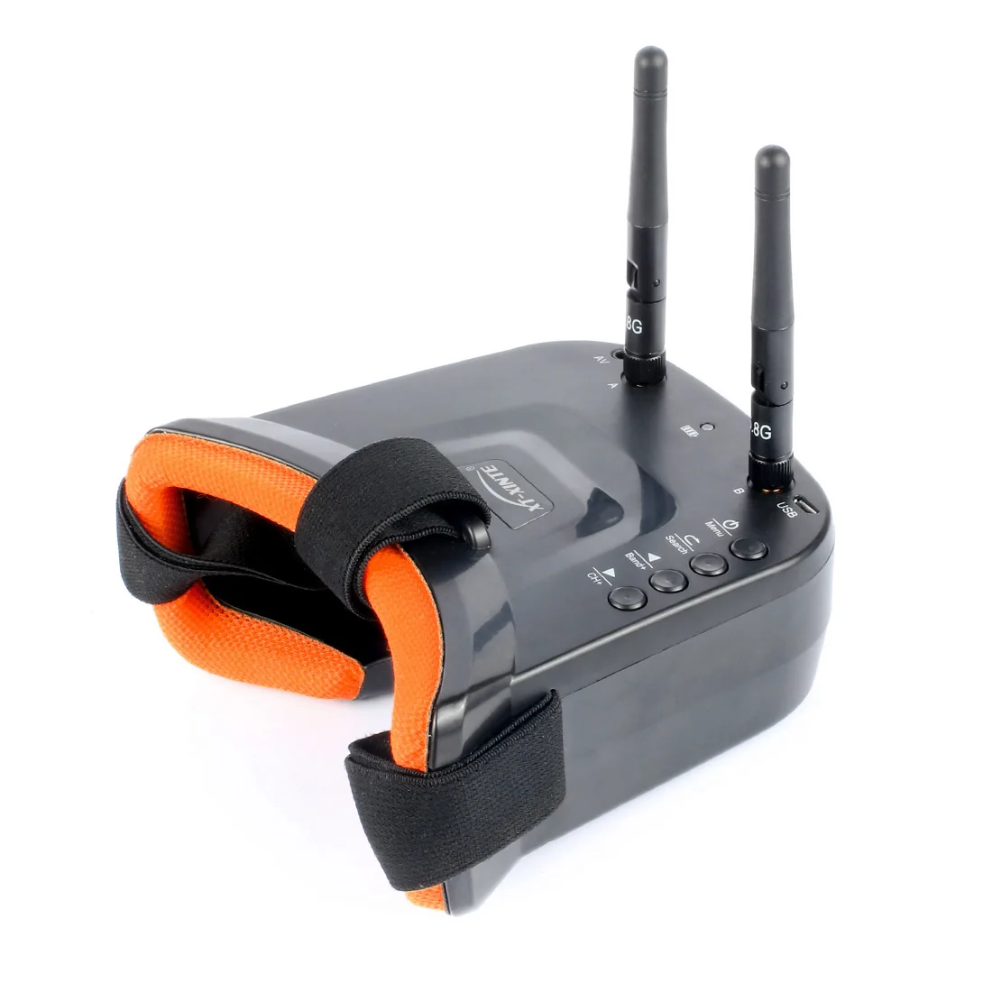 نظارات FPV صغيرة مع هوائي مزدوج ، 3 بوصة ، شاشة من من من من من من من من من نوع x ، وشاشة من من من من نوع G ، 40ch ، مدمجة من نوع V ، وبطارية من نوع mAh ، لطائرة هليكوبتر بجهاز تحكم عن بعد ، طائرة هليكوبتر