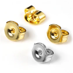 50pcs Stainless Steel Ear Stoppers Earrings Back Butterfly Ear Nuts Stopper for Jewelry Making DIY Components Findings Bulk